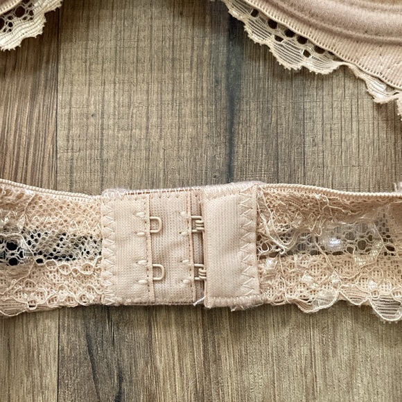 Rene Rofe‎ Bra 36C Extreme Push Up Nude Lace - Picture 4 of 6